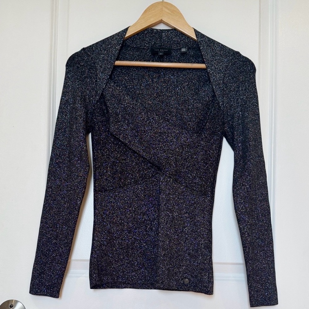 Ted Baker Black Long Sleeve Blouse